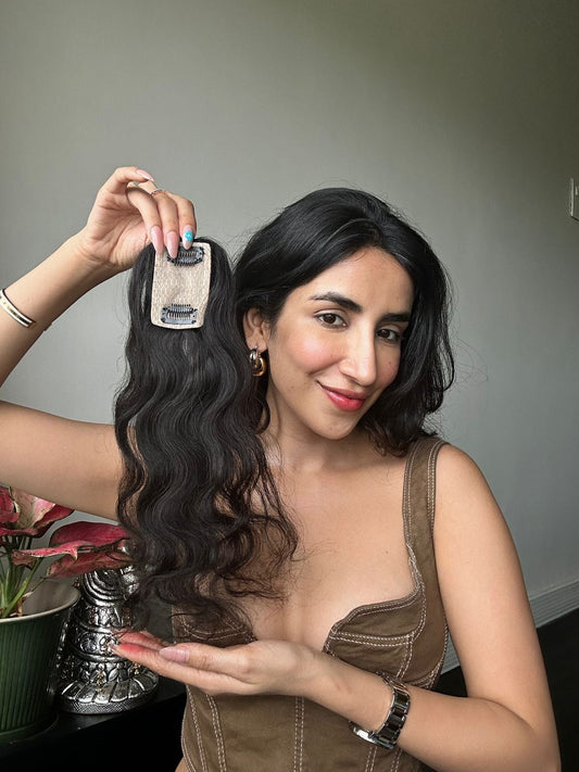 Mini Scalp Topper 2x3 Silk Base Hair Topper