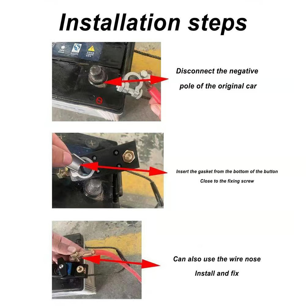 🔋🚗 Car Battery Disconnect Switch – Safe, Easy Power Cut-Off & Anti-Drain Protection ✨